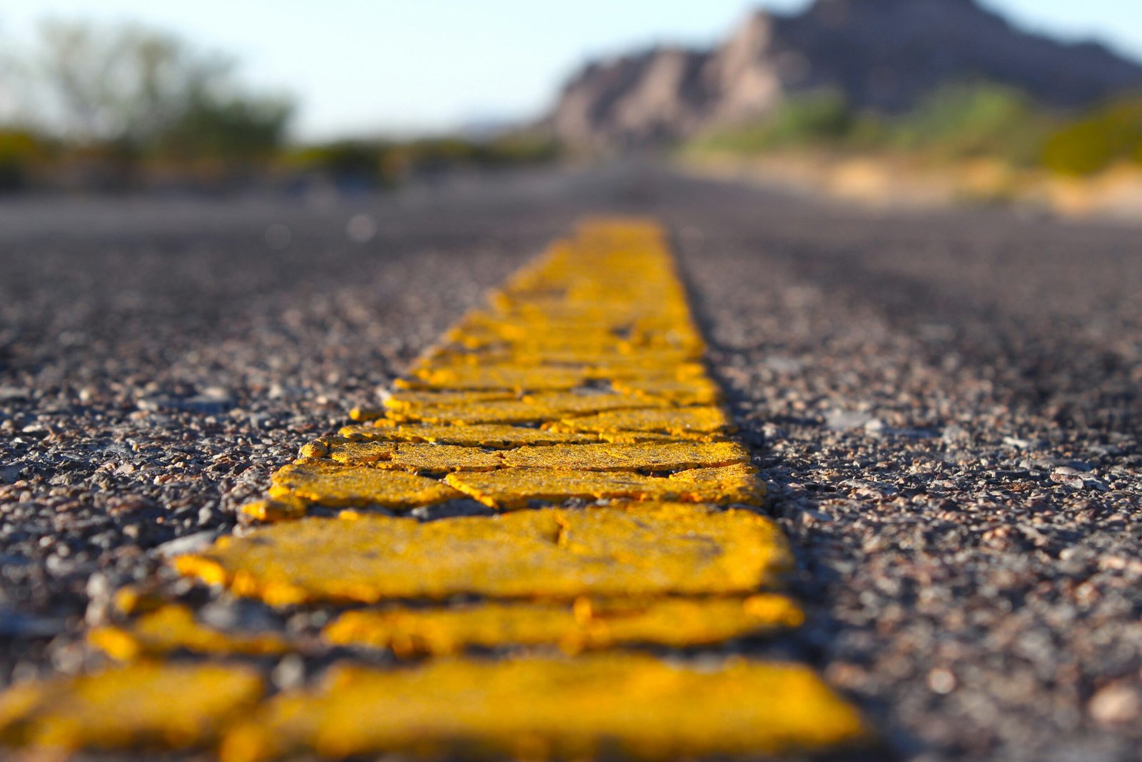 brown and yellow concrete road